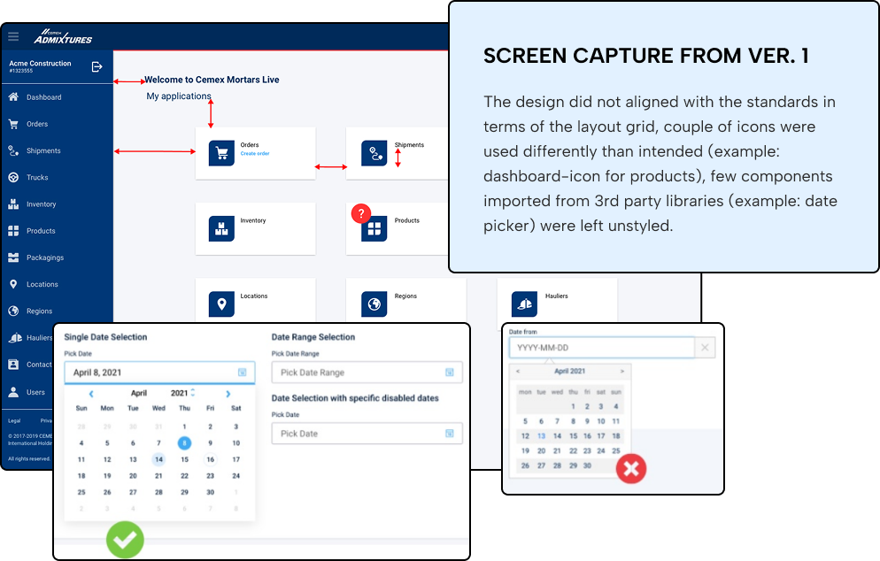 image showcasing inconsistencies at component level