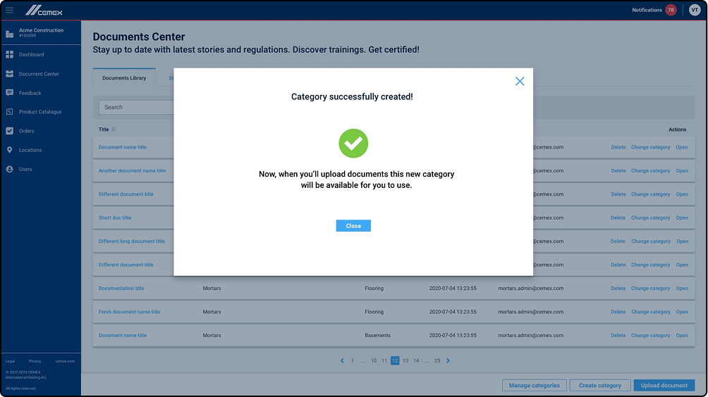 Success State Display