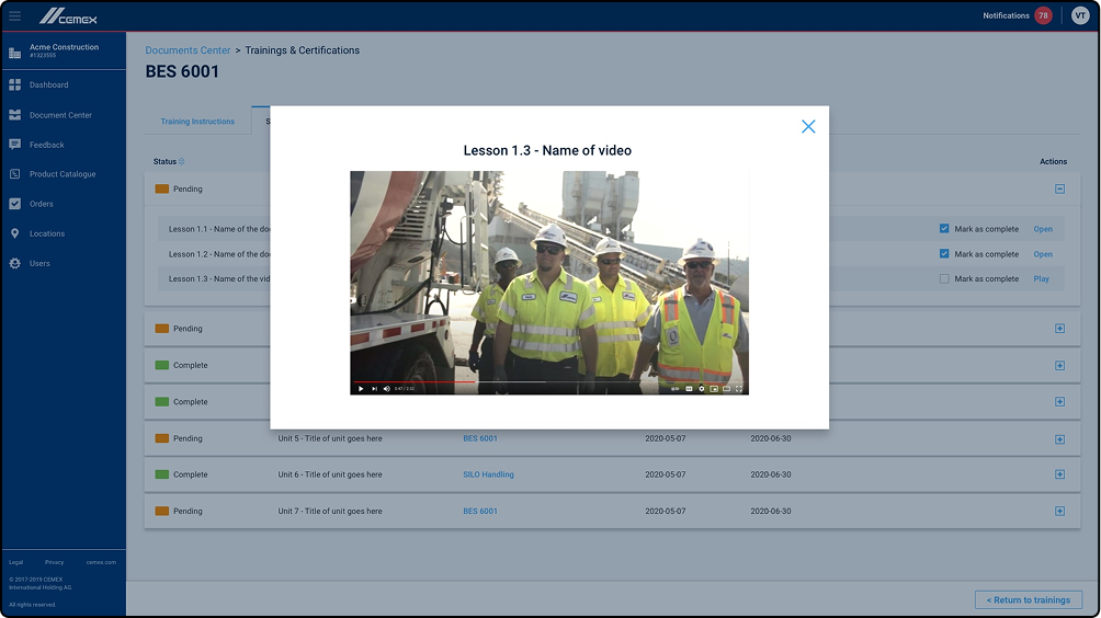 Video Material Sample