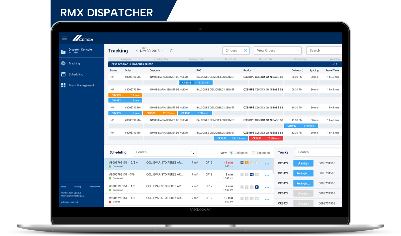 cemex rmx dispatcher project